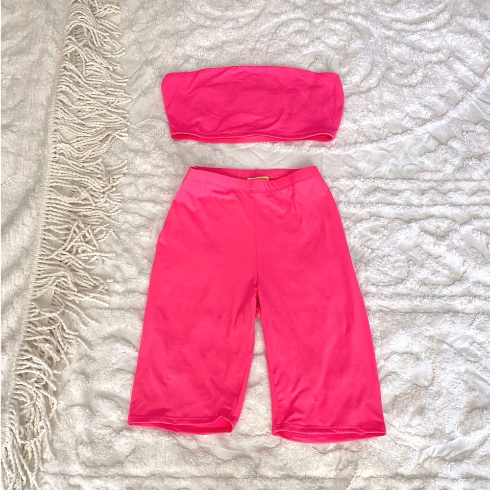 Barbie Hot Pink Crop top set